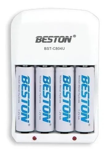 Cargador Baterias Recargables X4 AA 1500